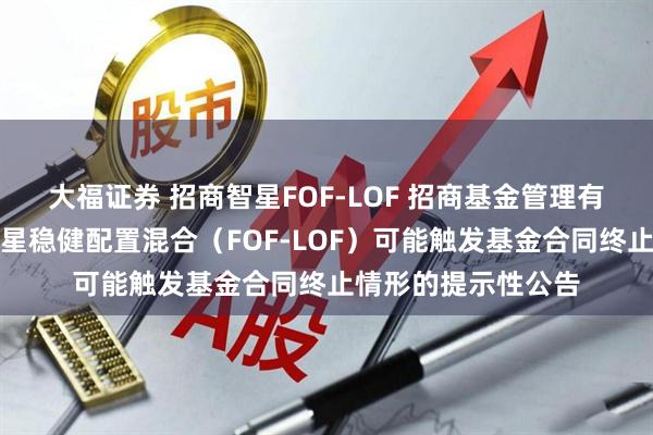 大福证券 招商智星FOF-LOF 招商基金管理有限公司关于招商智星稳健配置混合（FOF-LOF）可能触发基金合同终止情形的提示性公告