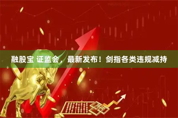融股宝 证监会，最新发布！剑指各类违规减持