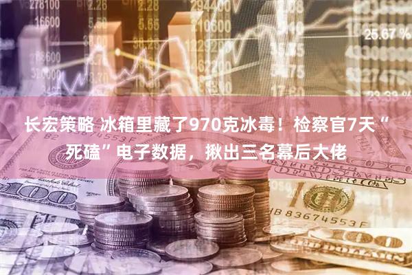 长宏策略 冰箱里藏了970克冰毒！检察官7天“死磕”电子数据，揪出三名幕后大佬