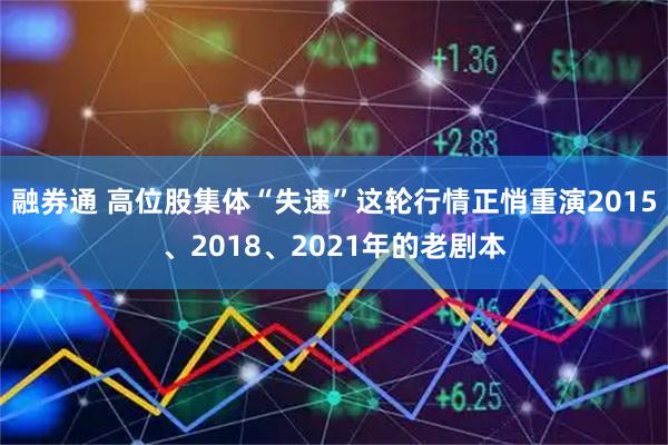 融券通 高位股集体“失速”这轮行情正悄重演2015、2018、2021年的老剧本